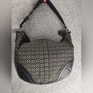 Coach Black and Tan Hobo Bag 10924 Y2K
